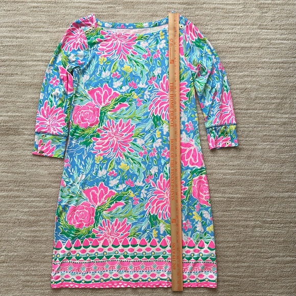 Lilly Pulitzer UPF 50+ Sophie Dress Zanizbar Blue Bunny Business Size Medium - Picture 14 of 16